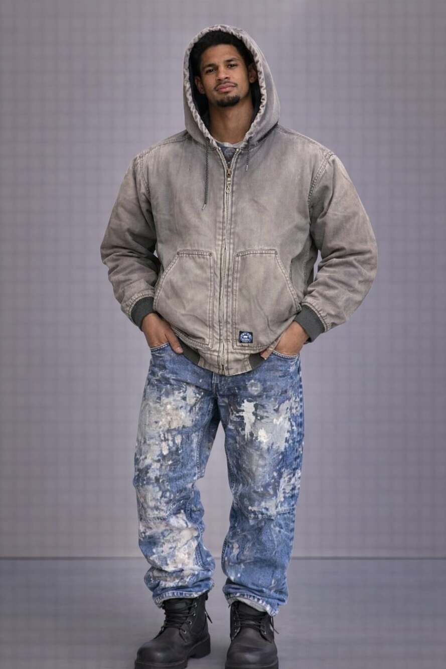 Carhartt Style Workwear Brand Insulated Duck Canvas Jacket
